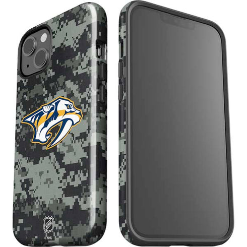 NHL Nashville Predators Camo iPhone 15 Impact Case